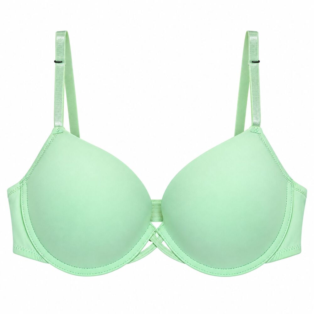 XOXO Womens Mint Green Padded Push Up Bra 38C Adjustable Straps TShirt NEW